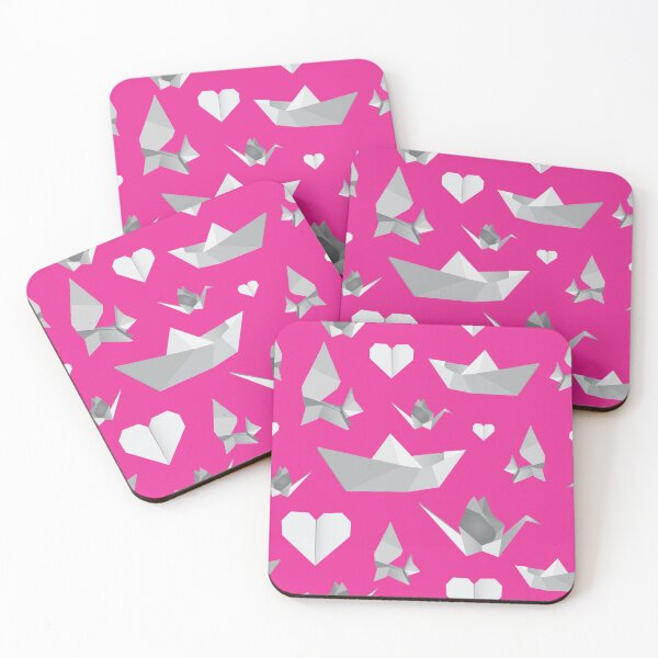 Item preview, origami pattern (pink) designed and sold by ibyrd-7.