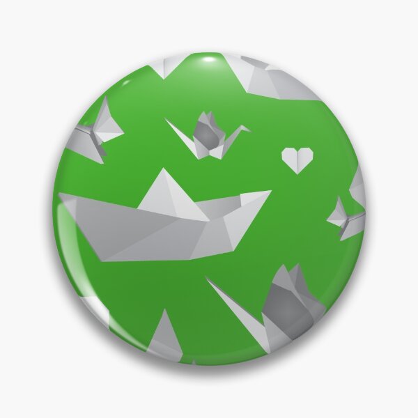 Item preview, origami pattern (green) designed and sold by ibyrd-7.