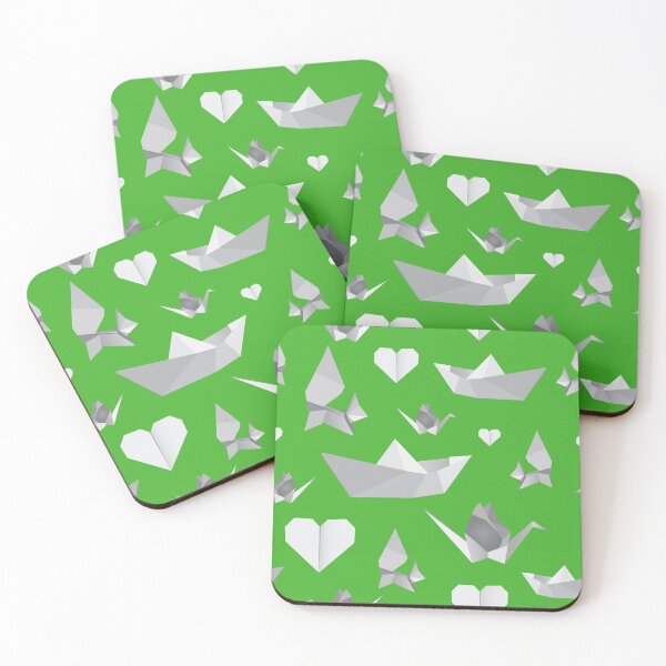 Item preview, origami pattern (green) designed and sold by ibyrd-7.