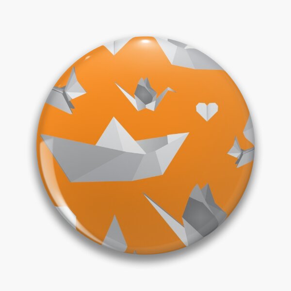 Item preview, origami pattern (orange) designed and sold by ibyrd-7.