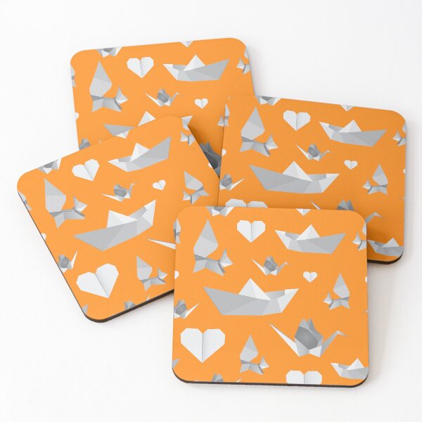 Item preview, origami pattern (orange) designed and sold by ibyrd-7.