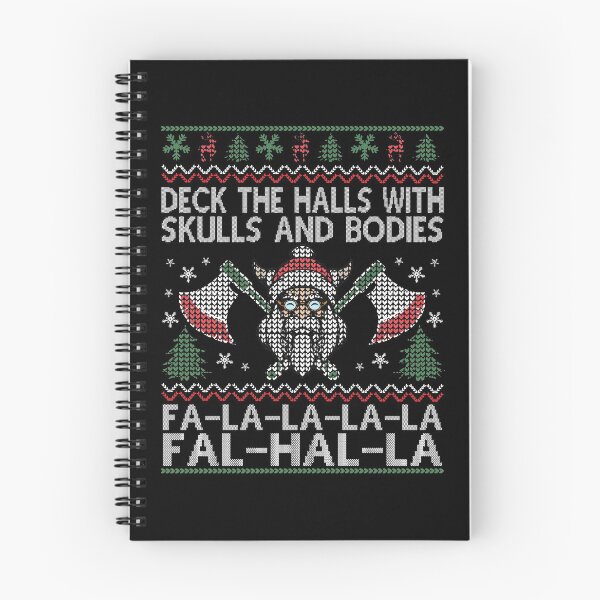 Item preview, Deck The Halls With Skulls And Bodies Funny Ugly Viking Christmas Gift designed and sold by HeroTee.