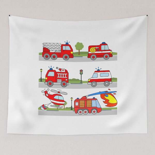 Item preview, Camiones de bomberos Niños pequeños Niños designed and sold by samshirts.