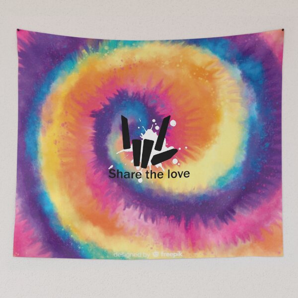 Item preview, Share the Love tye dye designed and sold by tinypurpleland.