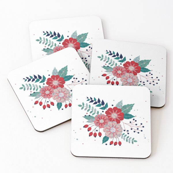 Item preview, Minimalistic winter flowers designed and sold by urban-color.
