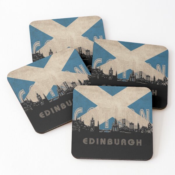 Artikelvorschau, Edinburgh Skyline Flagge entworfen und verkauft von BekimART2.