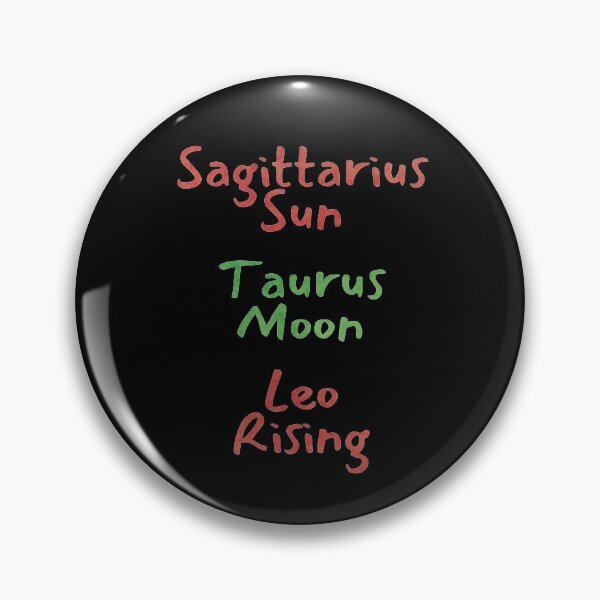 Item preview, Sagittarius Sun Taurus Moon Leo Rising Text designed and sold by leomooncreates.