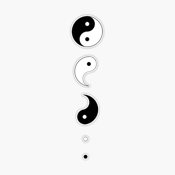 Yin Yang Disassembled | Sticker