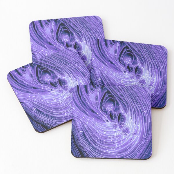 Item preview, Violet blue waves impulse abstract art  designed and sold by Butterfly-Dream.