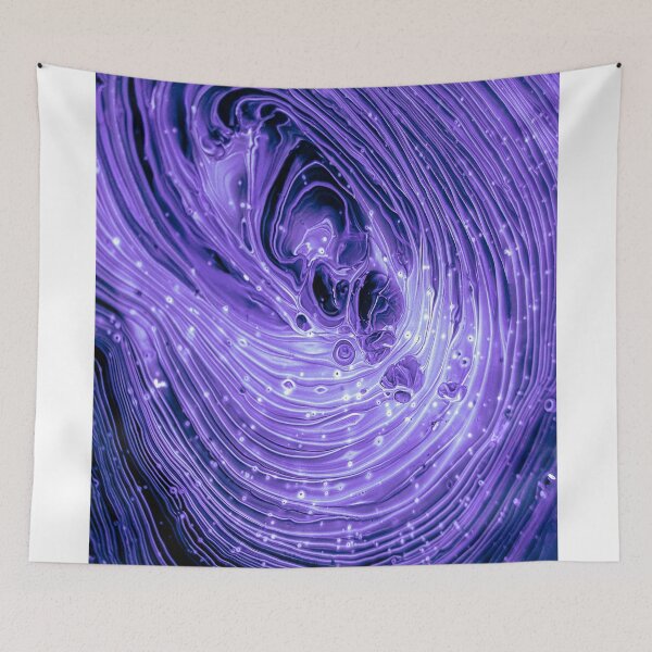 Item preview, Violet blue waves impulse abstract art  designed and sold by Butterfly-Dream.