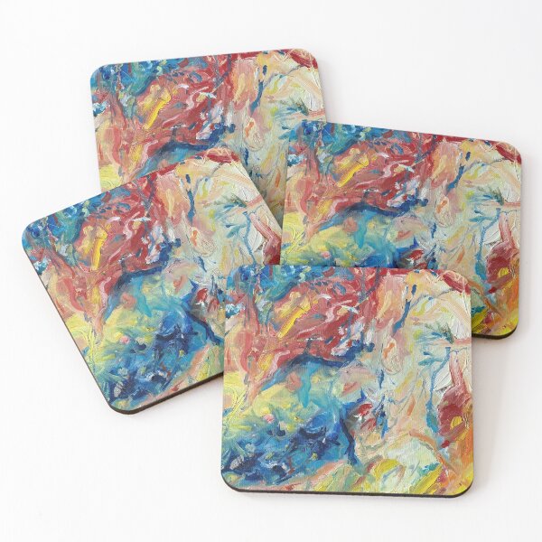 Item preview, Colorful Abstract Oil Painting designed and sold by beccainskeep.