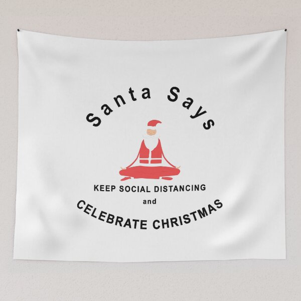 Item preview, Christmas and Santa Claus in social distancing designed and sold by Roy Store.