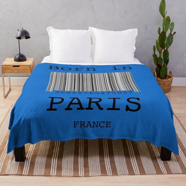 Item preview, Born in Paris France Funny Barcode Gift Idea  designed and sold by Kipcio.