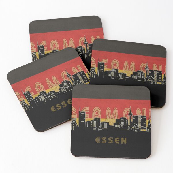 Item preview, essen skyline flag designed and sold by BekimART2.