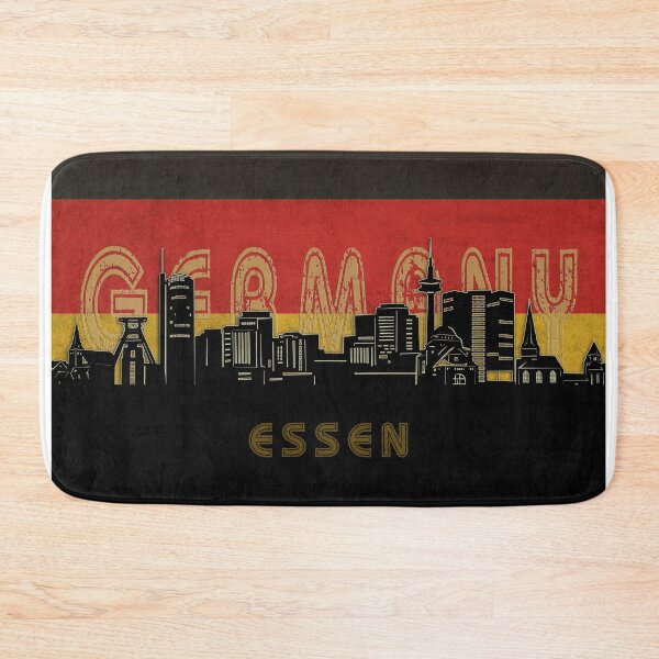 Item preview, essen skyline flag designed and sold by BekimART2.