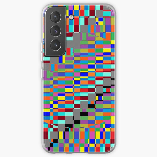Trippy Vertical Colored Squares Samsung Galaxy Soft Case