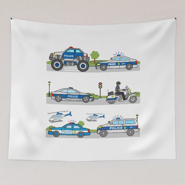 Item preview, Kids Police Cars designed and sold by samshirts.