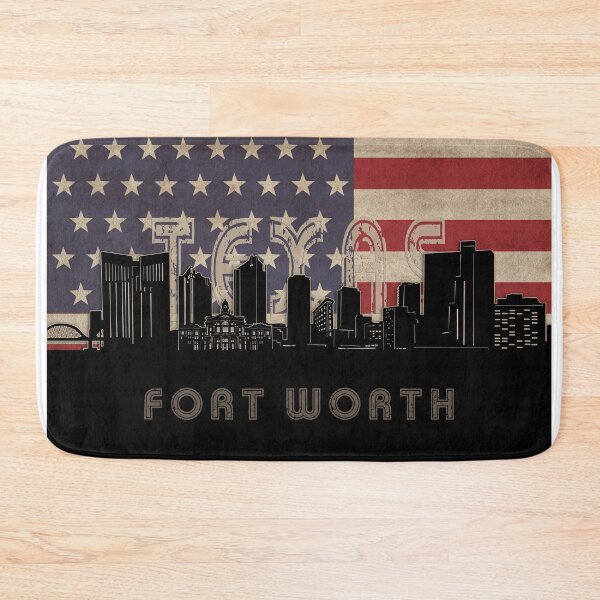 Item preview, fort worth skyline flag designed and sold by BekimART2.