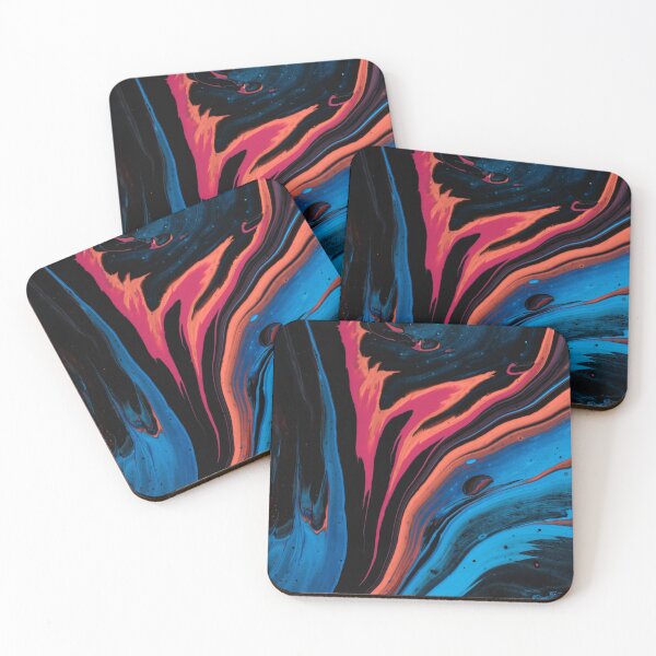 Item preview, Abstarct marbling red and blue art design designed and sold by Butterfly-Dream.