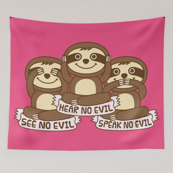 Item preview, Sloths See Hear Speak No Evil designed and sold by plushism.