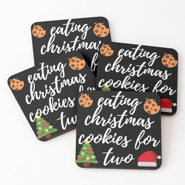Item preview, eating christmas cookies for two designed and sold by MoreArt15.
