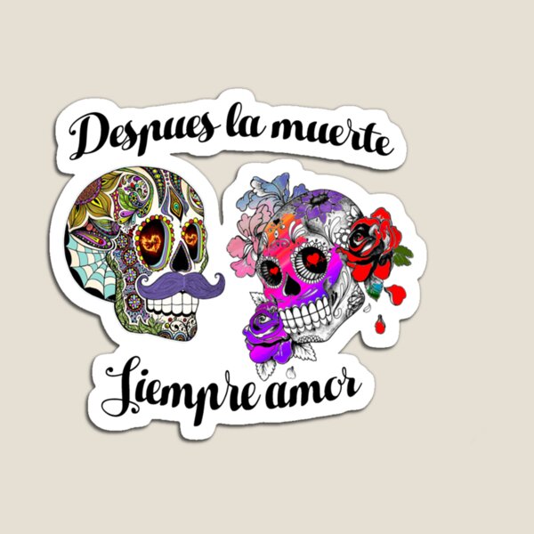 El día de los muertos enamorado Magnet