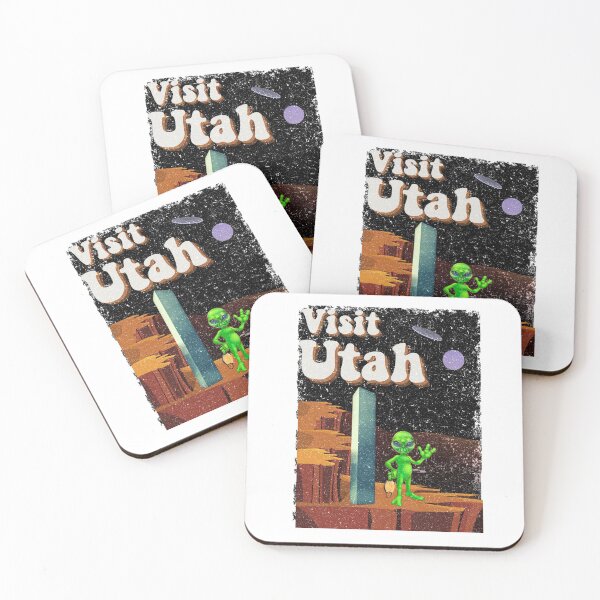 Item preview, Visit Utah Funny Monolith Mystery Alien Vintage  designed and sold by Sutra-Lotus-Co.
