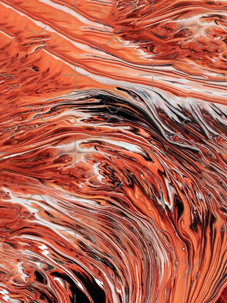 Thumbnail 4 of 4, iPhone Case, Orange marbling liquid abstract colourful art designed and sold by Butterfly-Dream.