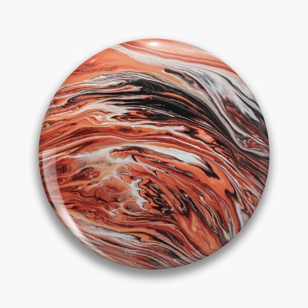 Item preview, Orange marbling liquid abstract colourful art designed and sold by Butterfly-Dream.