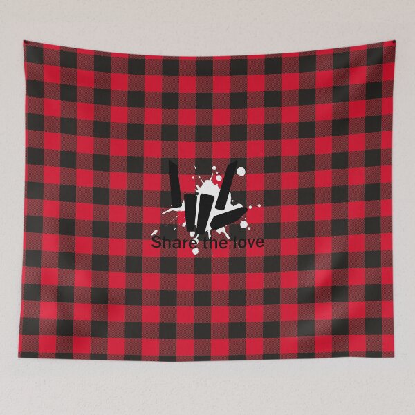 Item preview, Share the Love Buffalo Red Plain Christmas designed and sold by tinypurpleland.