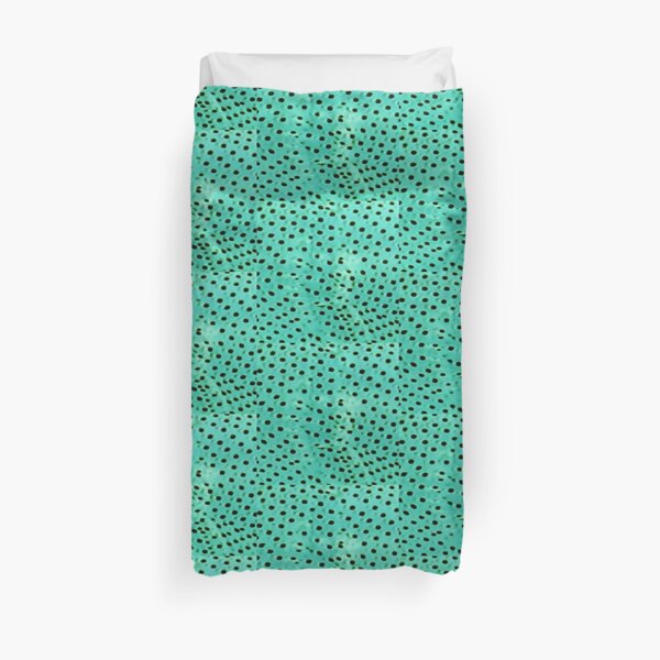 Polka mint Duvet Cover