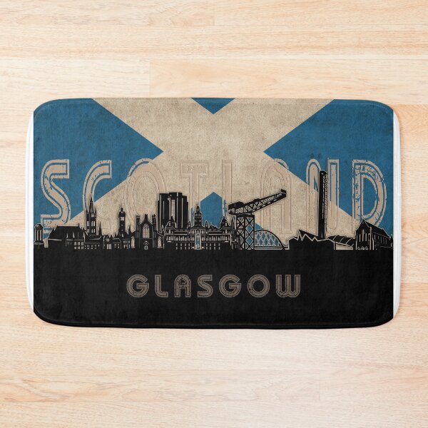 Item preview, glasgow skyline flag designed and sold by BekimART2.