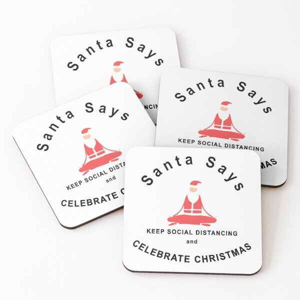 Item preview, Christmas and Santa Claus in social distancing designed and sold by Roy Store.