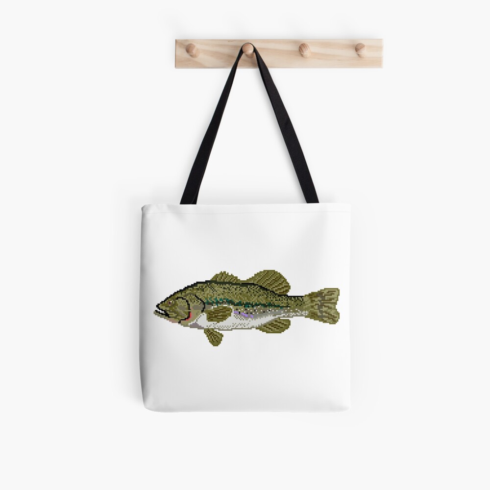 Pixel Largemouth Bass Framed Art Print for Sale by otterfest