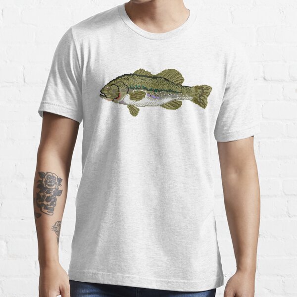 Largemouth Bass Fishing Essential T-Shirt for Sale by Pixelmatrix