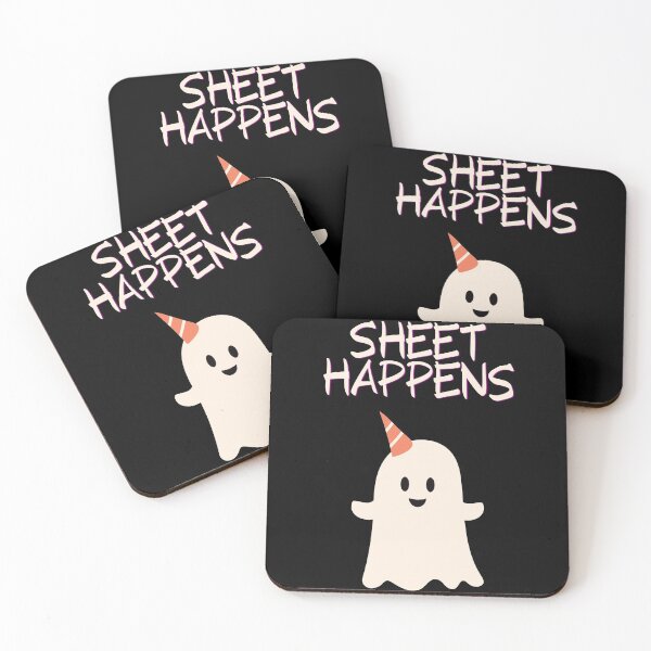 Item preview, Sheet Happens Ghost Trick or Treat Halloween Joke designed and sold by RGVDesigns.