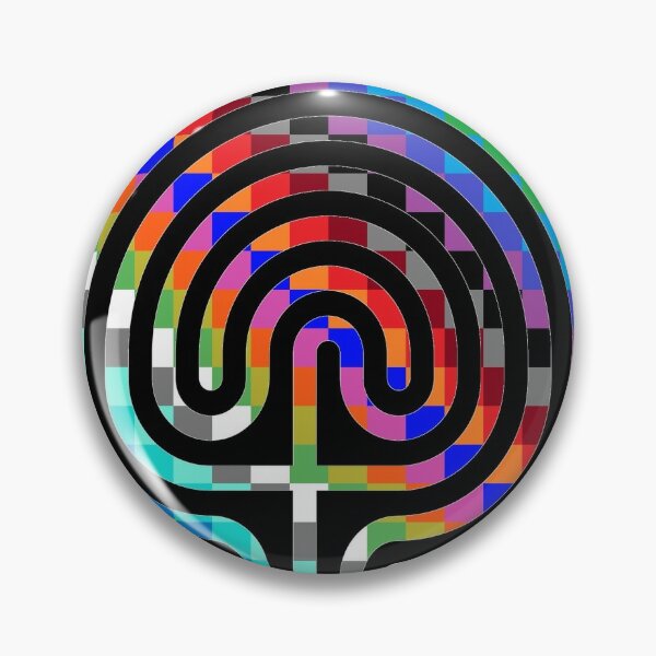 Trippy Colors Pin