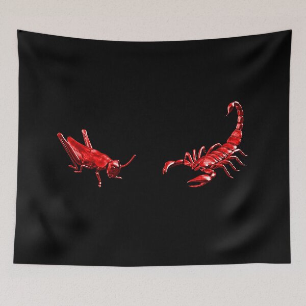 Item preview, The Scorpion Or The Grasshopper? - Red Metallic Design designed and sold by Timebird.