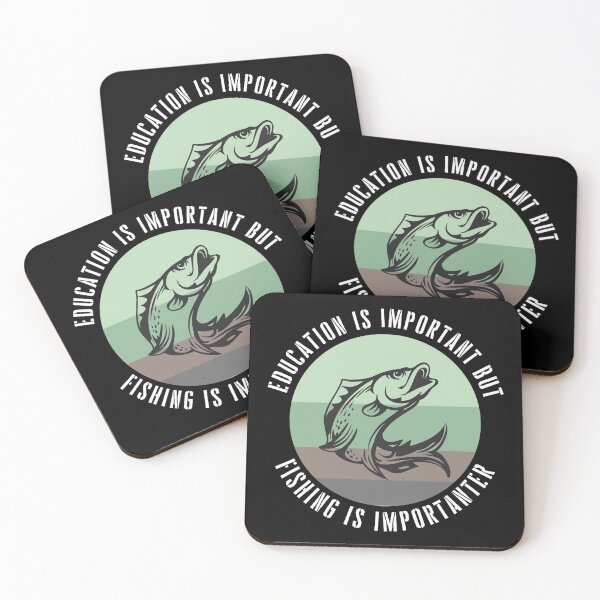 Item preview, education is important but fishing is importanter funny fishing designed and sold by happinestSHOP.