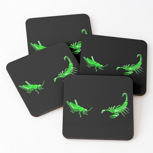 Item preview, The Scorpion Or The Grasshopper? - Green Metallic Design designed and sold by Timebird.