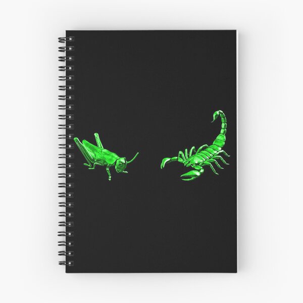 Item preview, The Scorpion Or The Grasshopper? - Green Metallic Design designed and sold by Timebird.