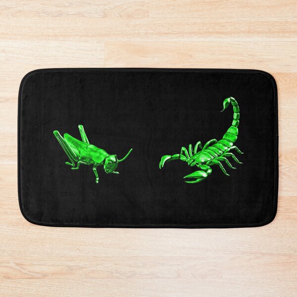 Item preview, The Scorpion Or The Grasshopper? - Green Metallic Design designed and sold by Timebird.
