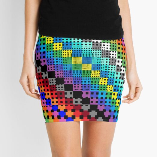 Trippy Colors Mini Skirt