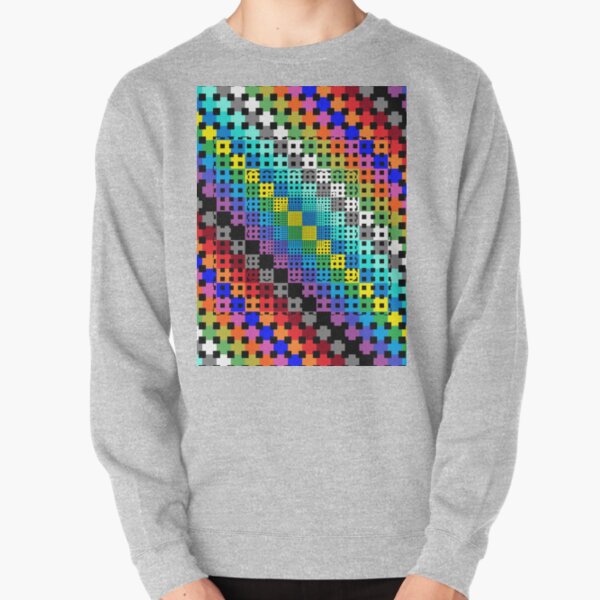 Trippy Colors Pullover Sweatshirt