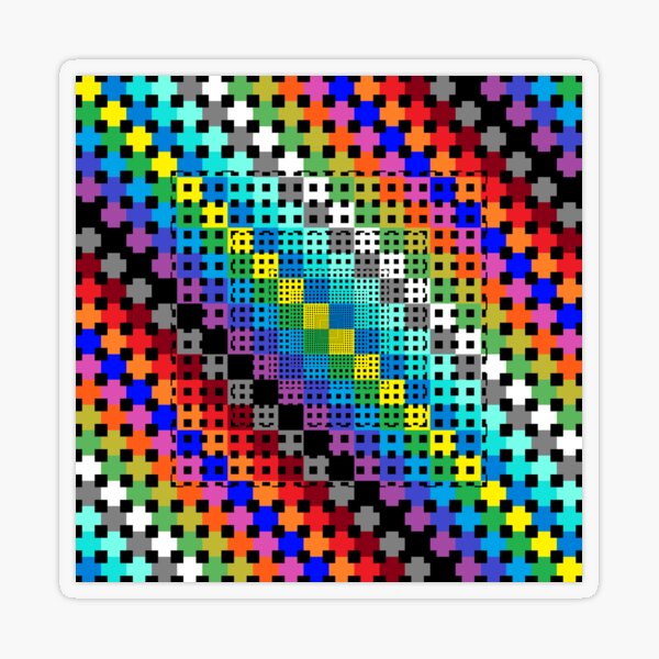 Trippy Colors Transparent Sticker