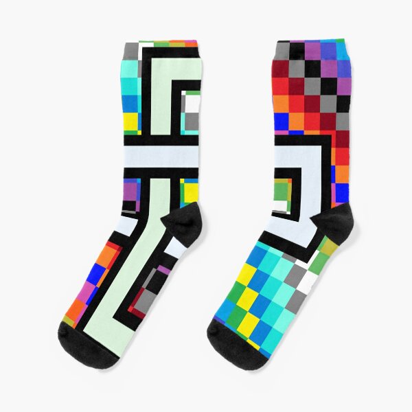 Trippy Cheese Colors Socks