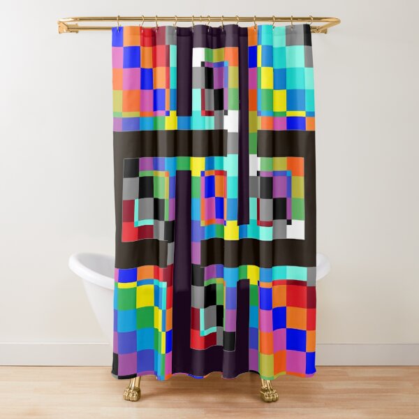 Trippy Vertical Colors Shower Curtain