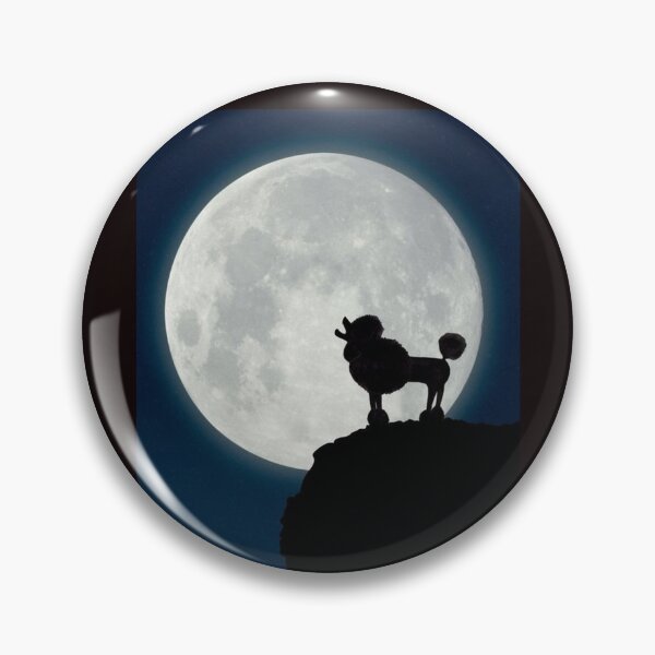 Item preview, Poodle Bark at the Moon cute pet dog dogs pets puppy art caniche designed and sold by Coolstuff4you71.