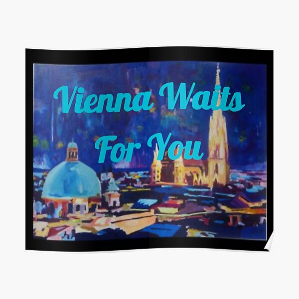 Billy Joel Vienna Waits for You Art Poster