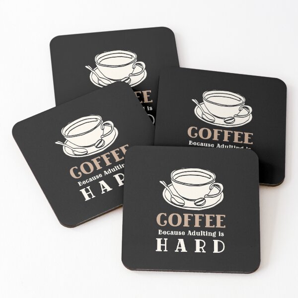 Item preview, Coffee Because Adulting is Hard Vintage designed and sold by MariusMunteanu.